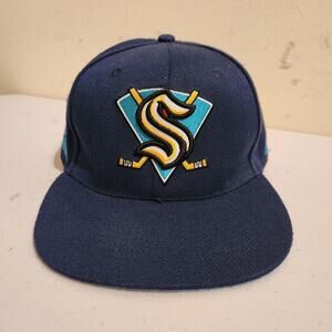 Seattle Kraken 'Mighty Kracken' Navy Blue Adjustable Snapback Cap Hockey Hat